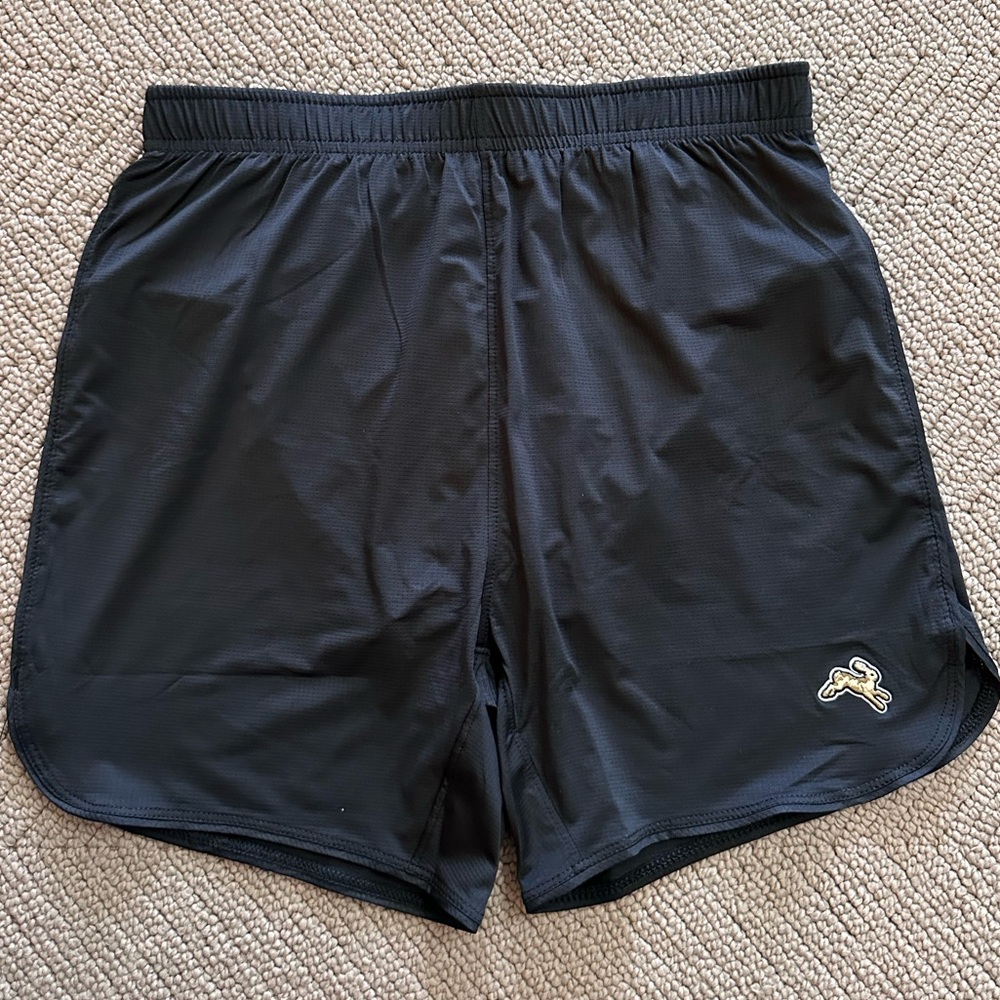 Mens Tracksmith Running Session Shorts XS Black